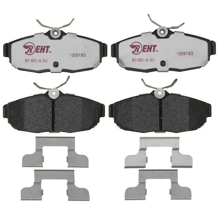 R/M Brakes BRAKE PADS OEM OE Replacement Hybrid Technology Includes Mounting Hardware EHT1082H